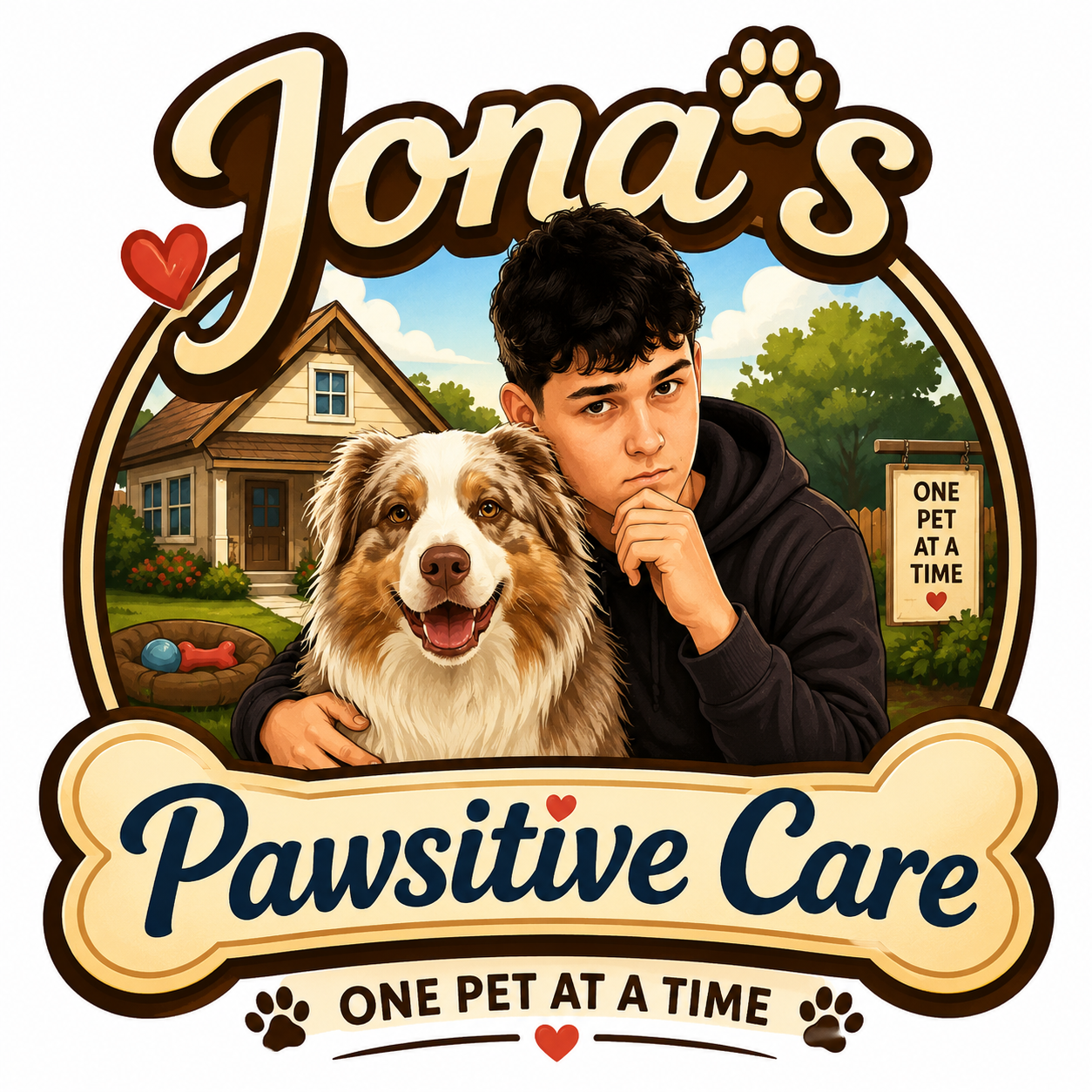 Jona's Pawsitive Care logo